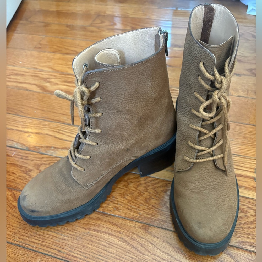 Madewell Bradley Lace-Up Leather Lugsole Boots